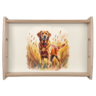 Fox Red Labrador Retriever Dog Serving Tray