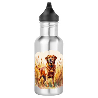 Fox Red Labrador Retriever Dog Stainless Steel Water Bottle