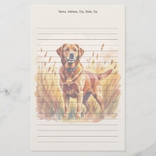Fox Red Labrador Retriever Dog Stationery