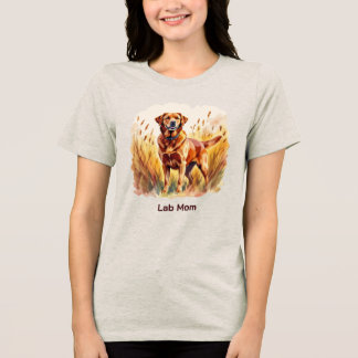 Fox Red Labrador Retriever Dog Tri-Blend Shirt
