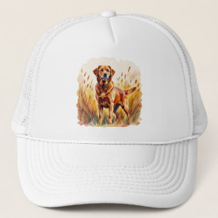 Fox Red Labrador Retriever Dog Trucker Hat