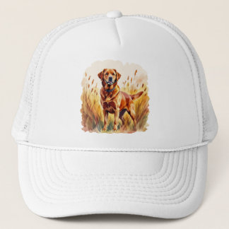 Fox Red Labrador Retriever Dog Trucker Hat
