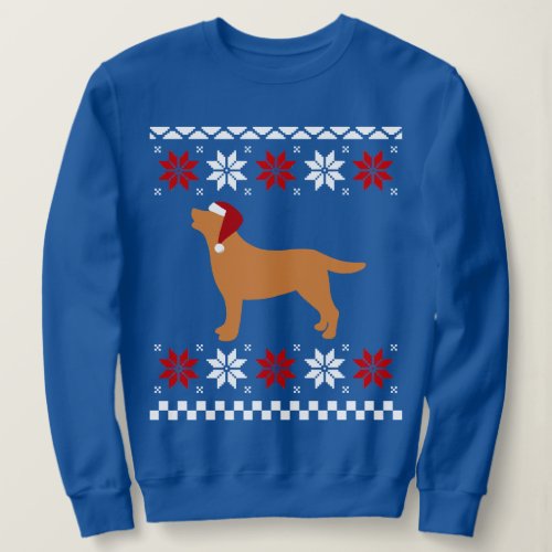 Fox Red Labrador Silhouette Santa Christmas Sweatshirt