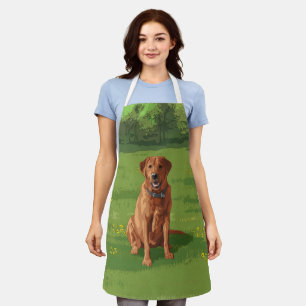 Fox Red Yellow Labrador Retriever Dog Apron