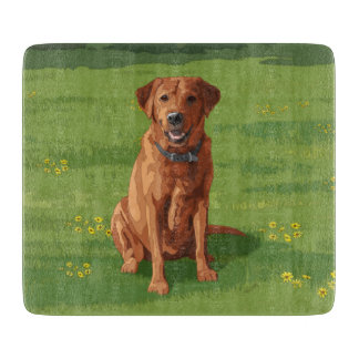 Fox Red Yellow Labrador Retriever Dog Cutting Board