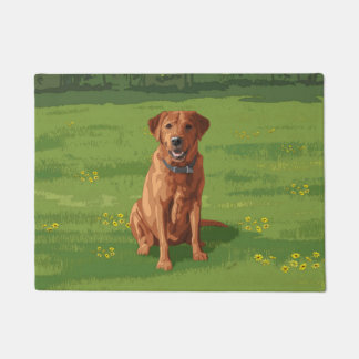Fox Red Yellow Labrador Retriever Dog Doormat