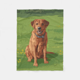 yellow dog blanket