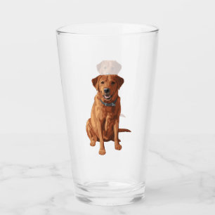 Fox Red Yellow Labrador Retriever Dog Glass