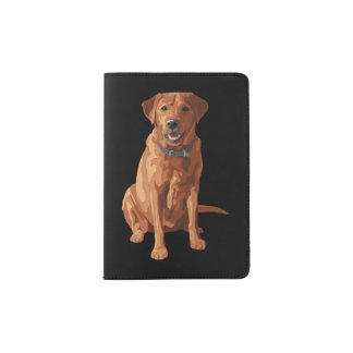 Fox Red Yellow Labrador Retriever Dog Passport Holder