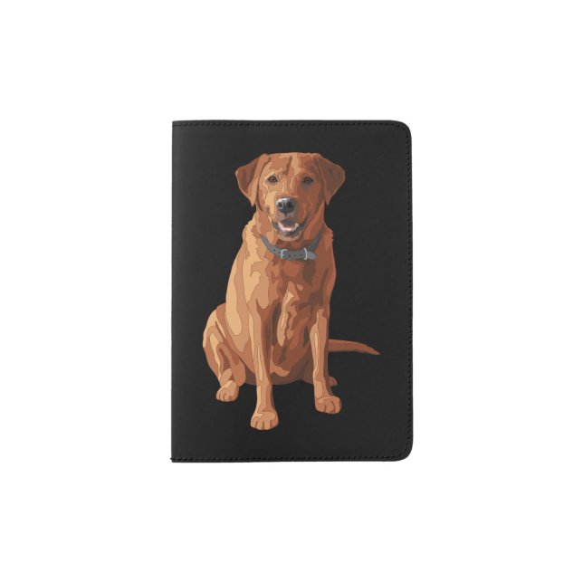 Fox Red Yellow Labrador Retriever Dog Passport Holder (Front)
