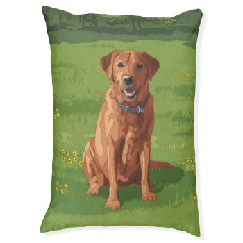 Fox Red Yellow Labrador Retriever Dog Pet Bed by Fun_Forest at Zazzle