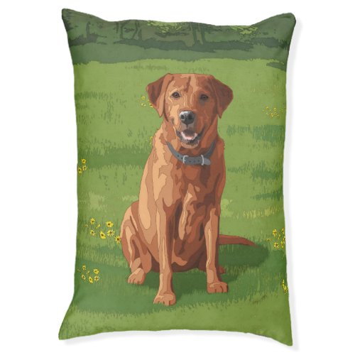 Fox Red Yellow Labrador Retriever Dog Pet Bed