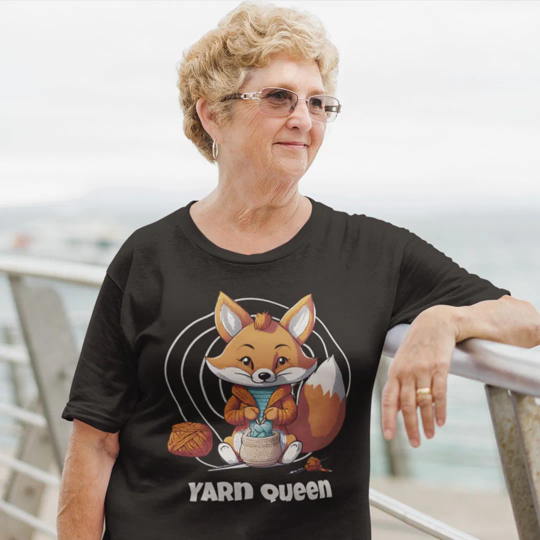 Fox Retirement Gifts for Crocheter Mom Grandma T-Shirt (Fox Retirement Gifts for Crocheter Mom Grandma)