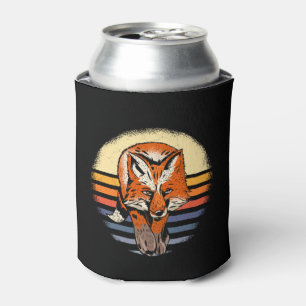 Fox Retro Vintage Can Cooler