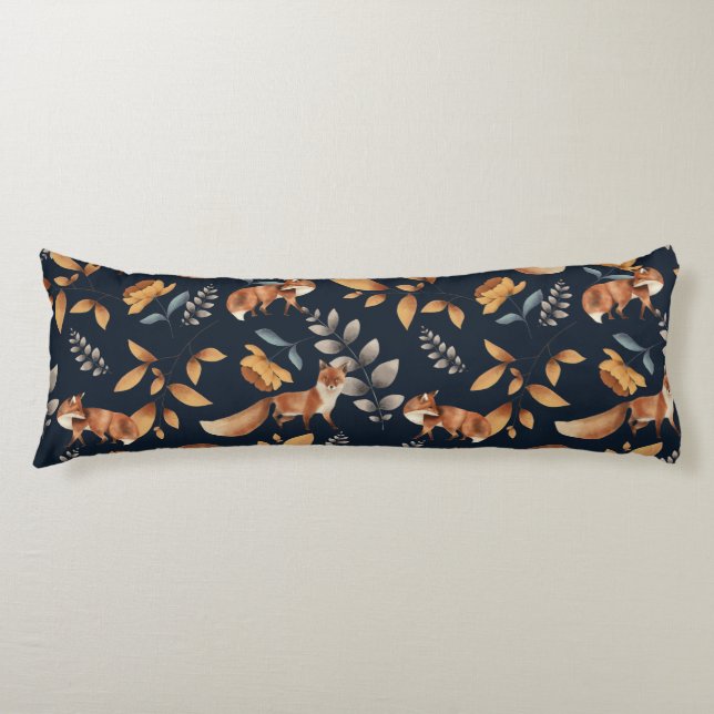 fox & rose body pillow (Front)
