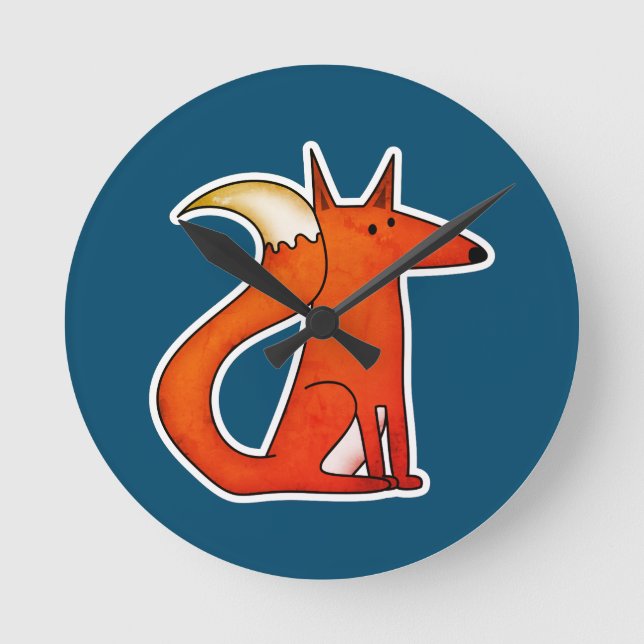 Fox Round Clock (Front)