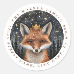 Fox Round Stickers
