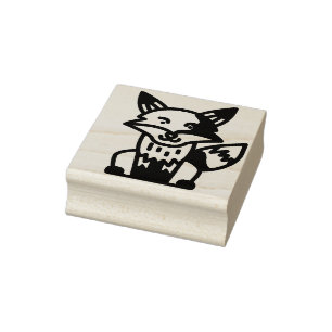fox rubber stamp