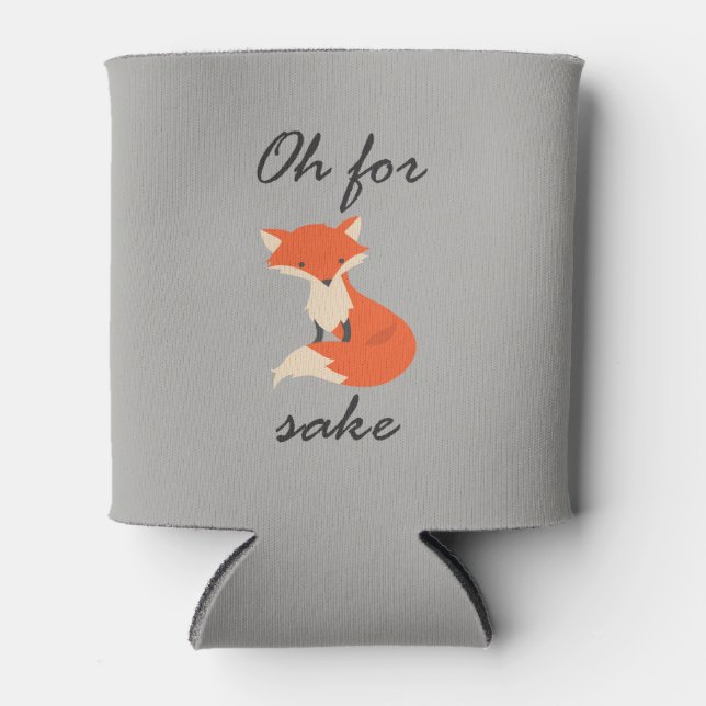 Fox Sake Can Cooler (Front)