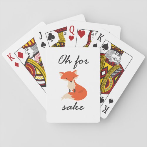 Fox Sake Playing Cards