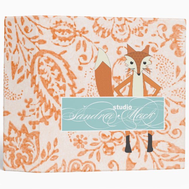 Fox Sandra Mack Studio 3 Ring Binder (Front/Spine)