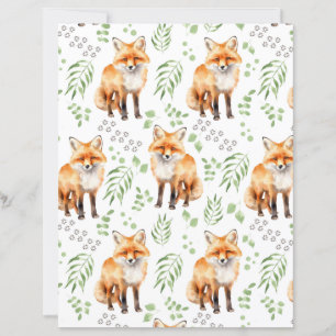 Fox Scrapbook Paper