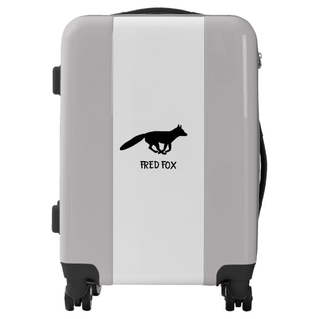 Fox Silhouette Personalized Luggage (Front)