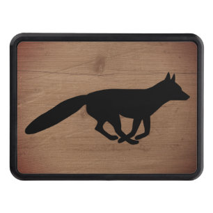 Fox Silhouette Rustic Style Hitch Cover