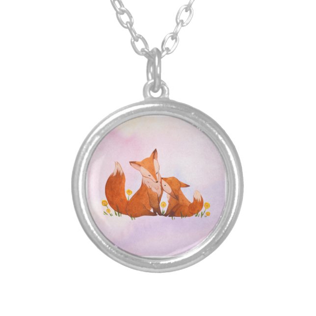 Fox Silver Plated Necklace (Front)