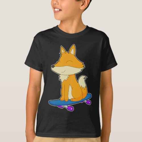 Fox Skater Skateboard Sports T_Shirt