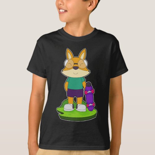 Fox Skater Skateboard T_Shirt