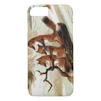 Fox Sleigh Ride Vintage iPhone 8/7 Case