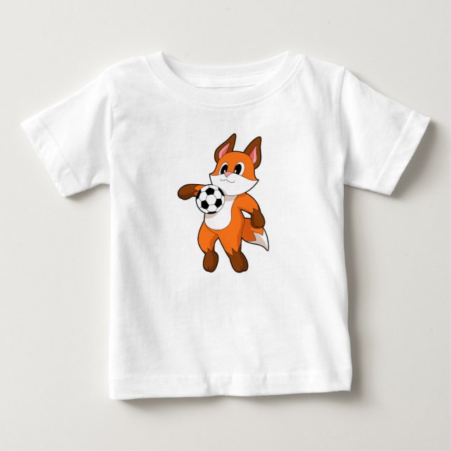Fox Soccer player Soccer Baby T-Shirt (Front)