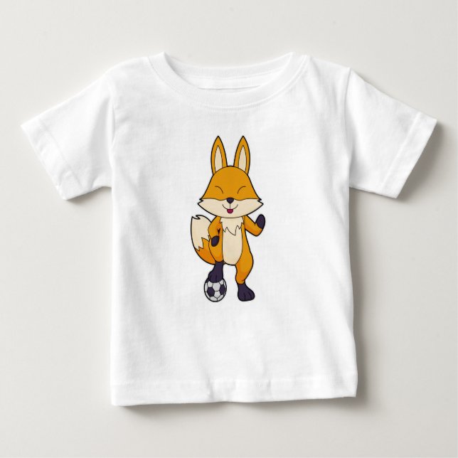 Fox Soccer player Soccer Baby T-Shirt (Front)