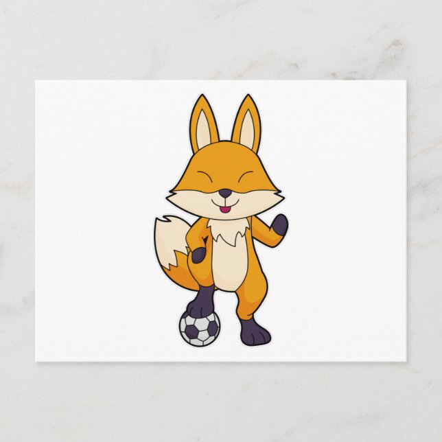 Fox Soccer player Soccer Postcard (Front)