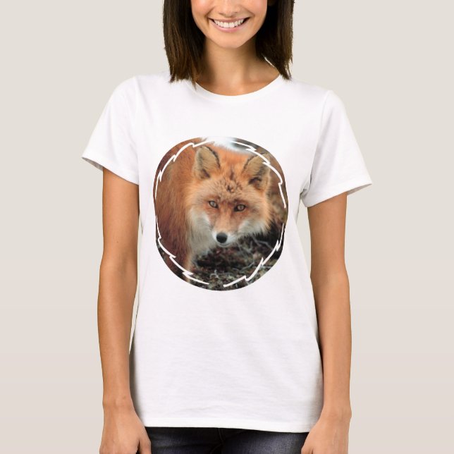 Fox Species Ladies Fitted T-Shirt (Front)