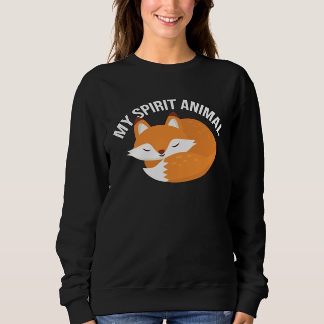 Fox Spirit Animal Fox Wild Animal Sweatshirt (Front)