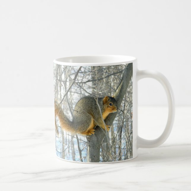 Fox Squirrel Profile (Winter) Mug (Right)