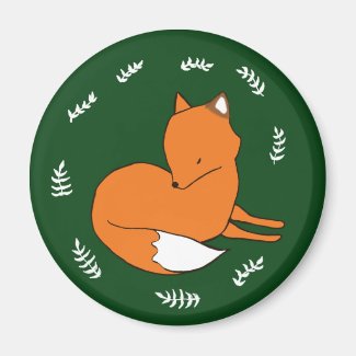 Fox Standard, 5.7 Cm Round Magnet