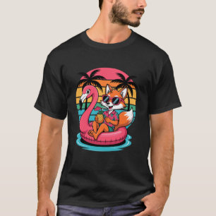 Fox Sunglasses Beach Summer Vacation Pool Float Fl T-Shirt