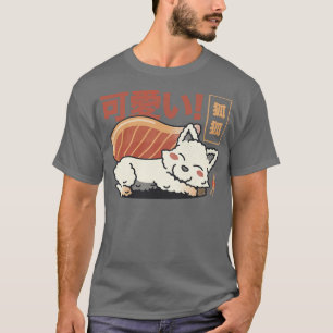 Fox Sushi Salmon Sashimi by Tobe Fonseca T-Shirt