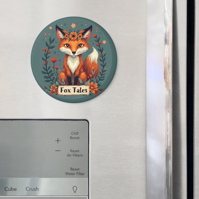 Fox Tales Boho Woodland Animal Magnet (In Situ (Fridge))