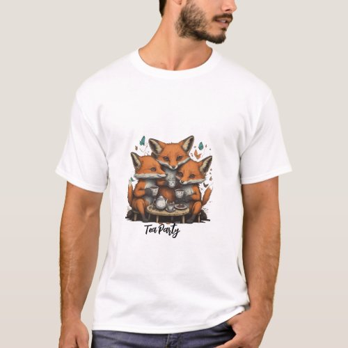 Fox Tea Party T_Shirt