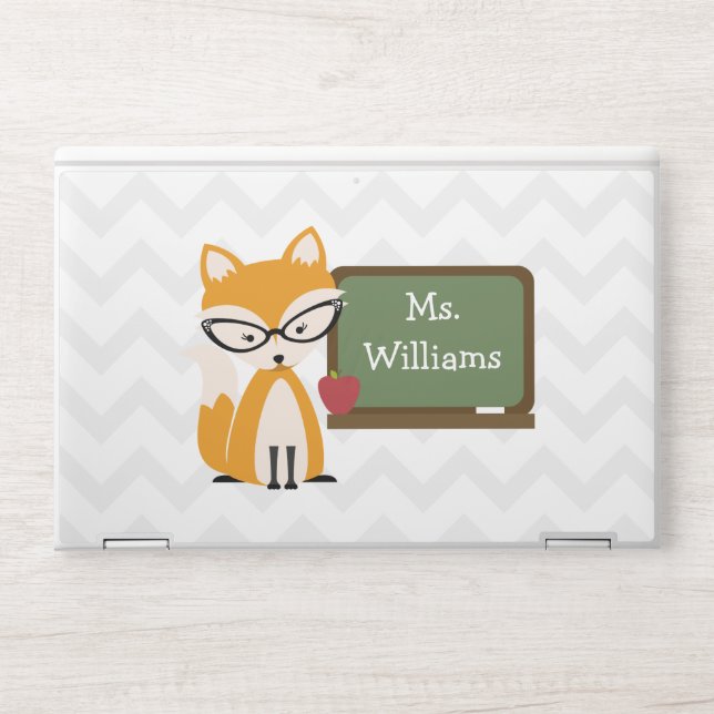 Fox Teacher HP Laptop Skin (Front)