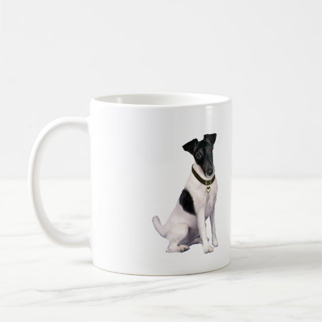 Fox Terrier (A) - Smooth - black-white Coffee Mug (Left)