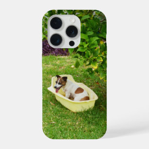 Fox Terrier Bathtime, Baby Tshirt iPhone 15 Pro Case