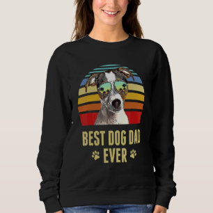Fox Terrier Best Dog Dad Ever Retro Sunset Sweatshirt