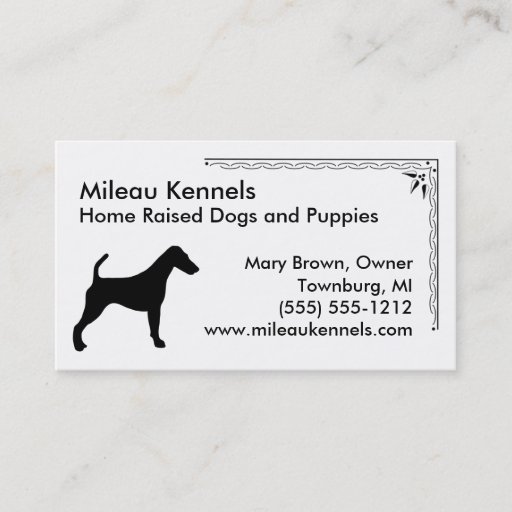 Customizable Fox Terrier Business Card Templates