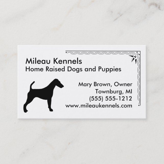 Fox Terrier Business Card (Front)