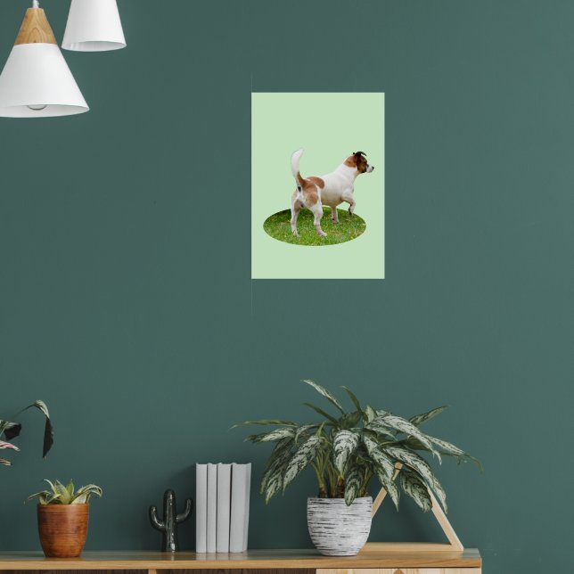 Fox Terrier On Alert, Poster (Living Room 1)